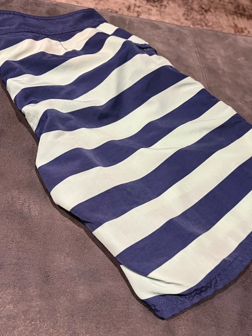 Vineyard Vines Navy and Light Blue Horizontal Stripe Board Shorts